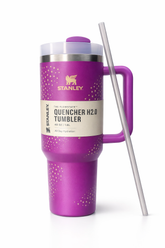 Stanley Barbie Quencher H2.0 Tumbler 40oz | Insulated Stainless Steel Travel Mug with Handle & Straw | Leak-Resistant Hot & Cold Water Bottle for Office, Gym & Travel