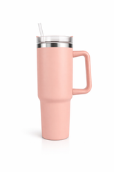 Premium Insulated Stainless Steel Tumbler with Handle & Straw Lid | Vacuum Hot & Cold Travel Mug for Office, Gym & Daily Hydration