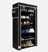6 Rack Collapsible Wardrobe Cabinet and Shoe Rack