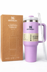 Stanley Quencher H2.0 40oz Insulated Tumbler | Stainless Steel Travel Mug with Handle & Straw | Leak-Resistant Hot & Cold Water Bottle for Office, Gym, Travel & Daily Hydration
